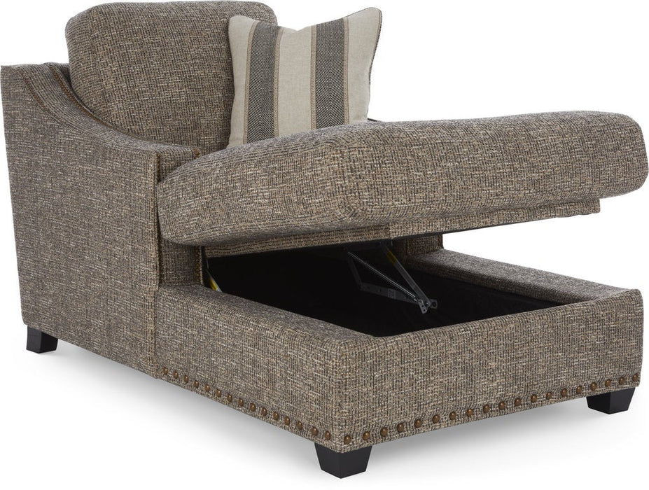 Cleo 2-Arm Chaise w/ Storage