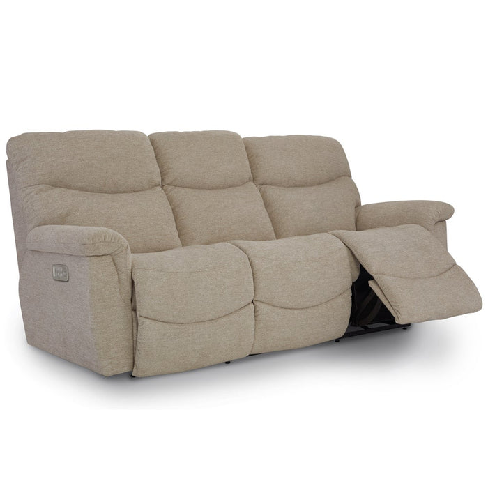 James Power Reclining Sofa w/ Headrest & Lumbar