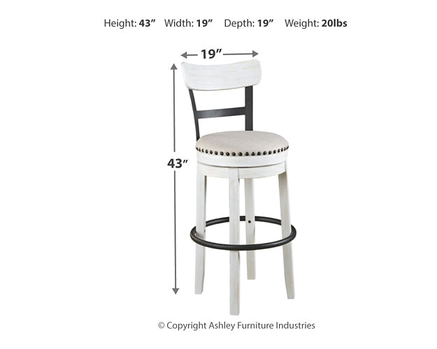 Ashley Express - Valebeck Tall UPH Swivel Barstool(1/CN)