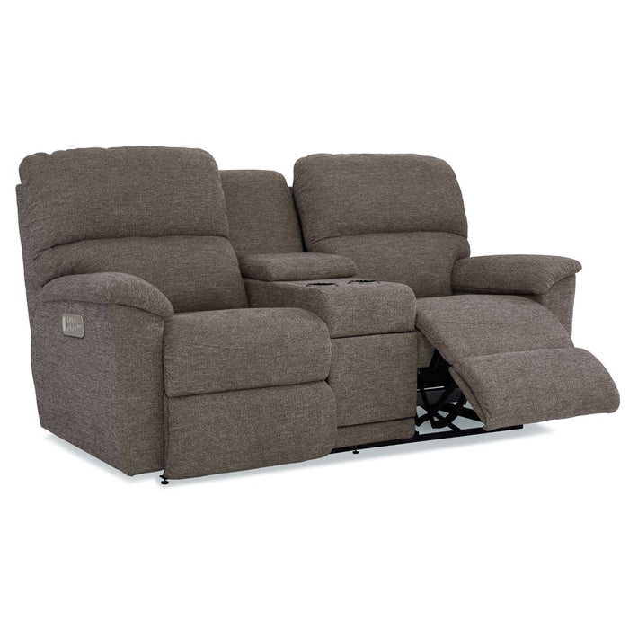 Brooks Power Reclining Sofa w/ Console Headrest & Lumbar