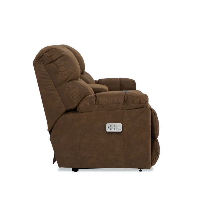 Morrison Power Reclining Loveseat w/ Headrest, Lumbar & Console