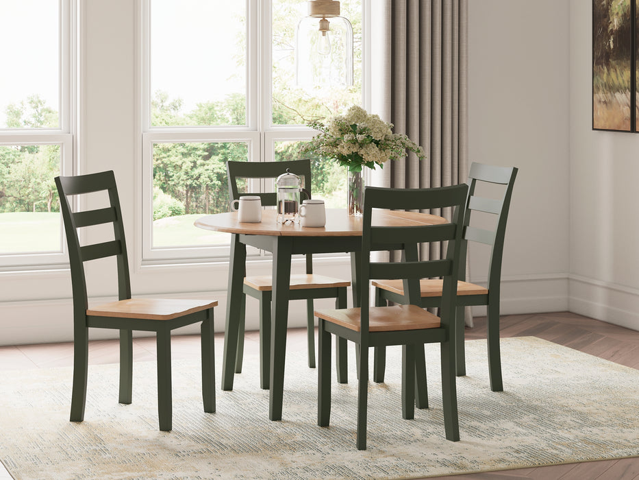 Gesthaven Dining Table and 4 Chairs