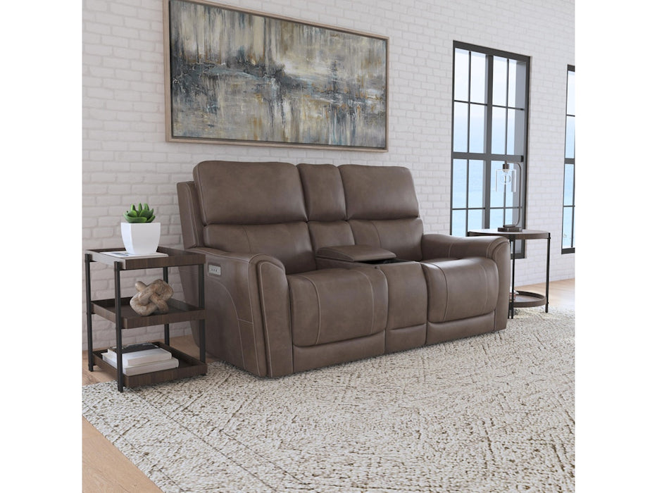 Carter Power Reclining Loveseat with Console and Power Headrests and Lumbar