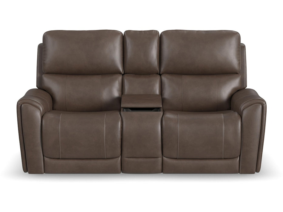 Carter Power Reclining Loveseat with Console and Power Headrests and Lumbar