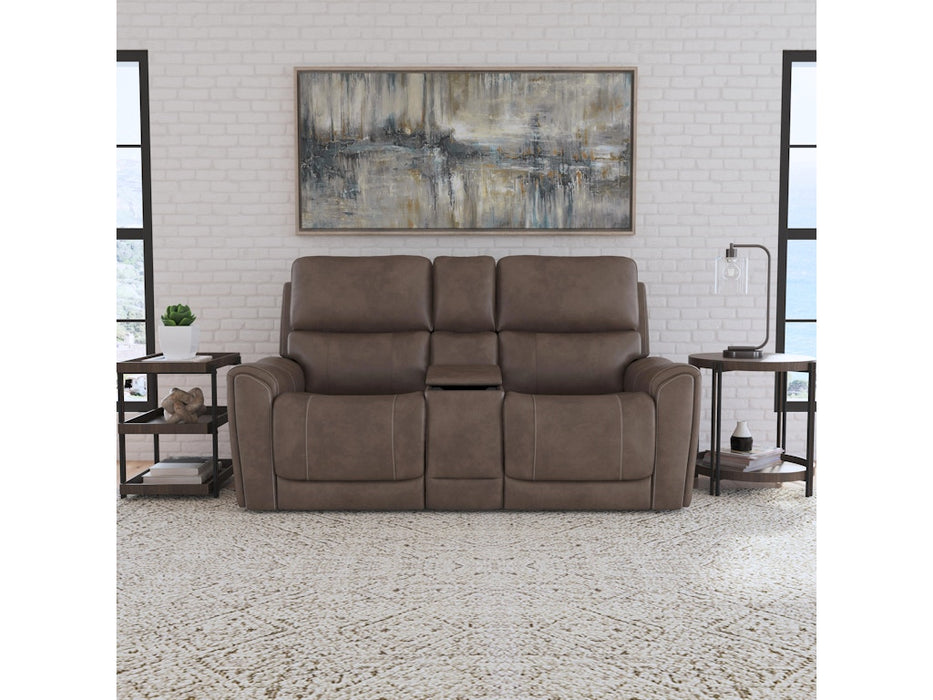 Carter Power Reclining Loveseat with Console and Power Headrests and Lumbar