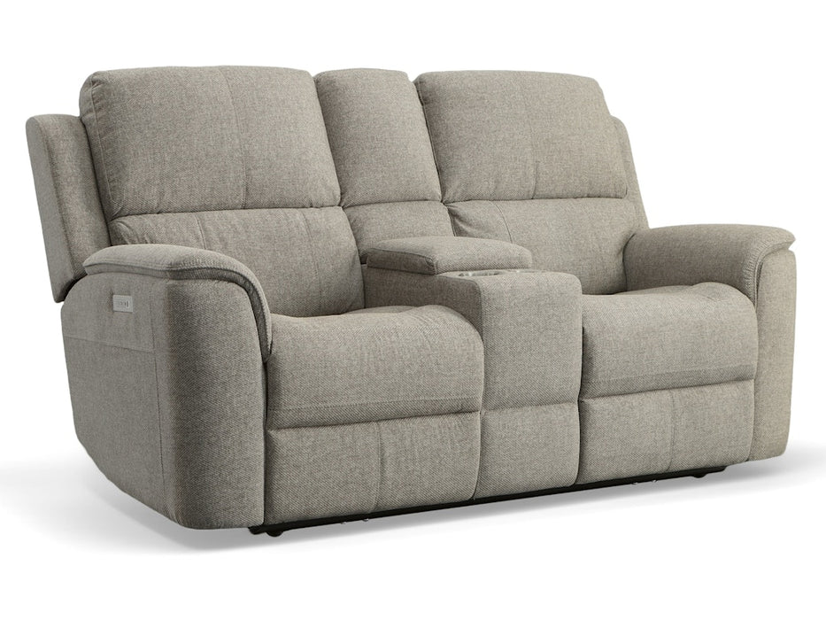 Henry Power Reclining Loveseat with Console and Power Headrests and Lumbar