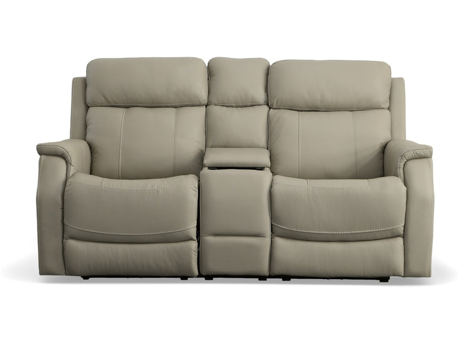 Easton Power Reclining Loveseat with Console and Power Headrests and Lumbar