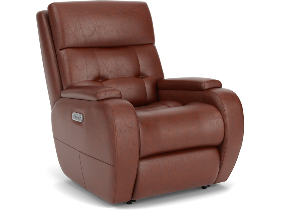 Strait Power Recliner with Power Headrest