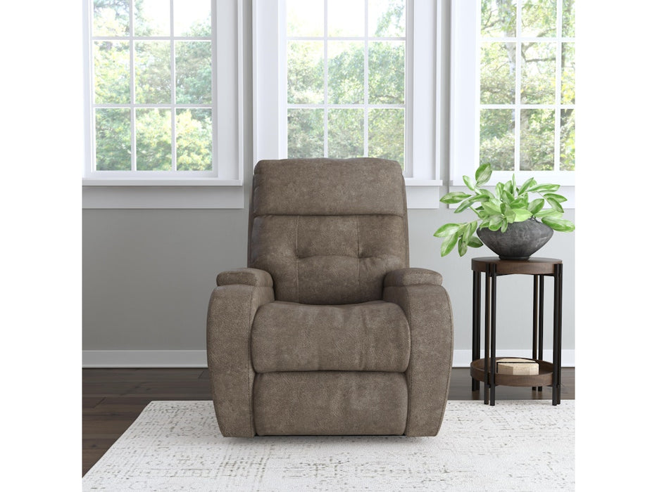 Strait Power Recliner with Power Headrest