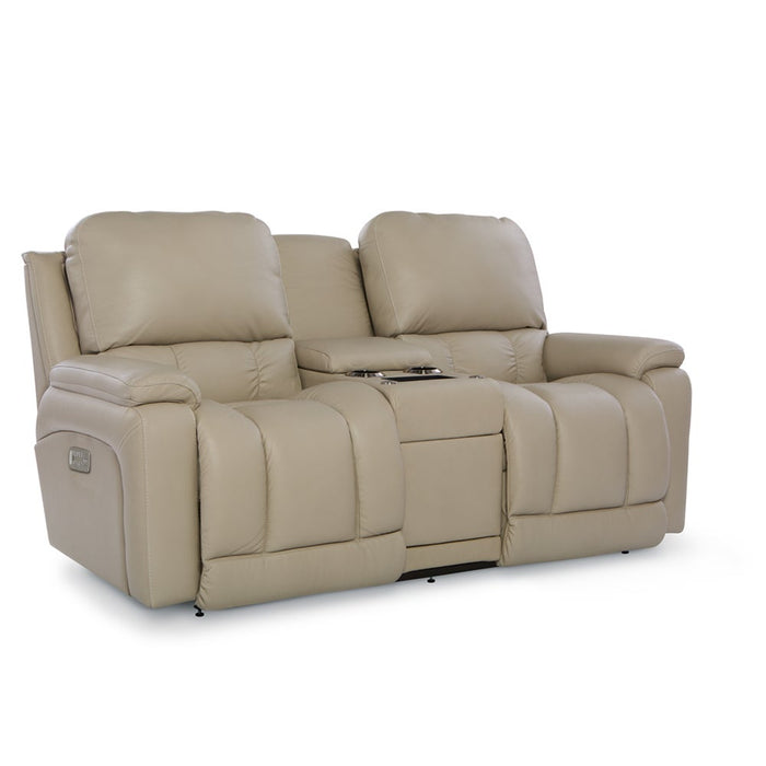 Greyson Power Reclining Loveseat w/ Headrest, Lumbar & Console