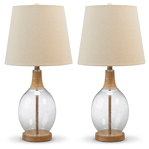 Ashley Express - Clayleigh Glass Table Lamp (2/CN)