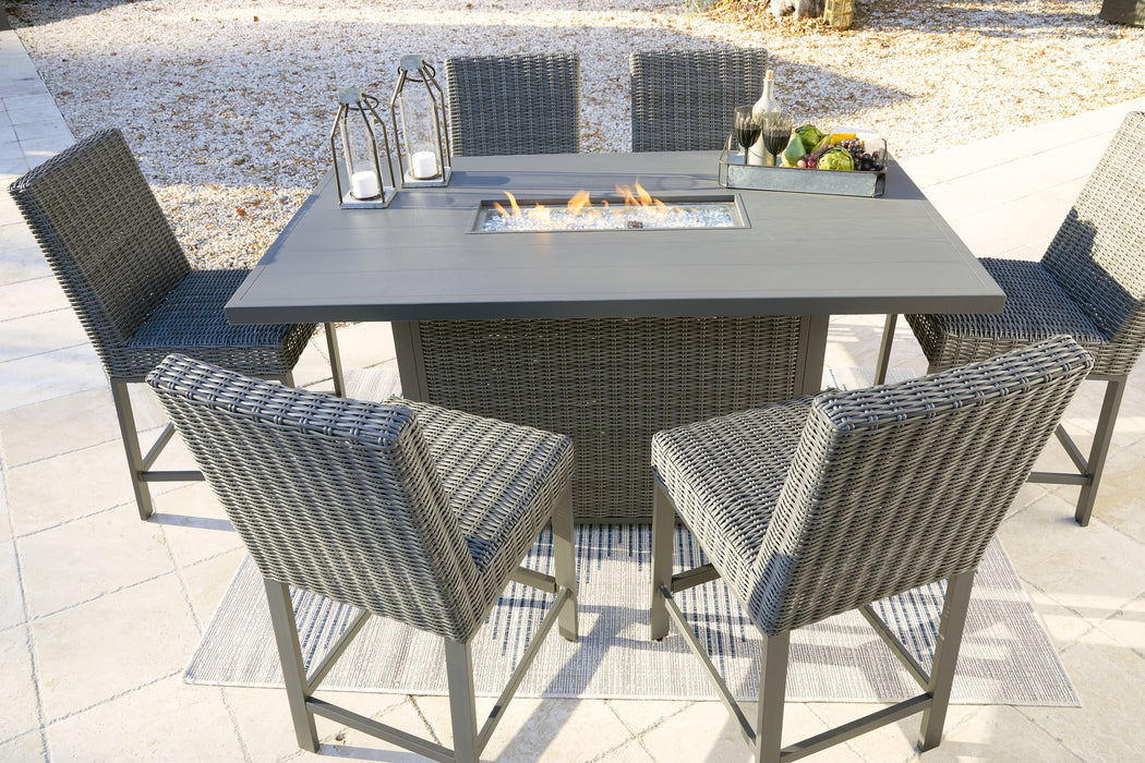 Palazzo Outdoor Bar Table and 6 Barstools