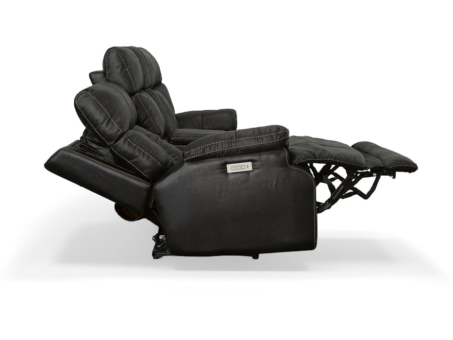 Clive Power Reclining Loveseat with Console and Power Headrests and Lumbar