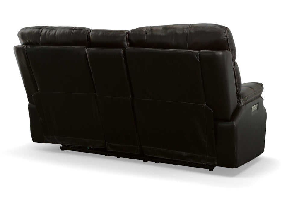 Clive Power Reclining Loveseat with Console and Power Headrests and Lumbar