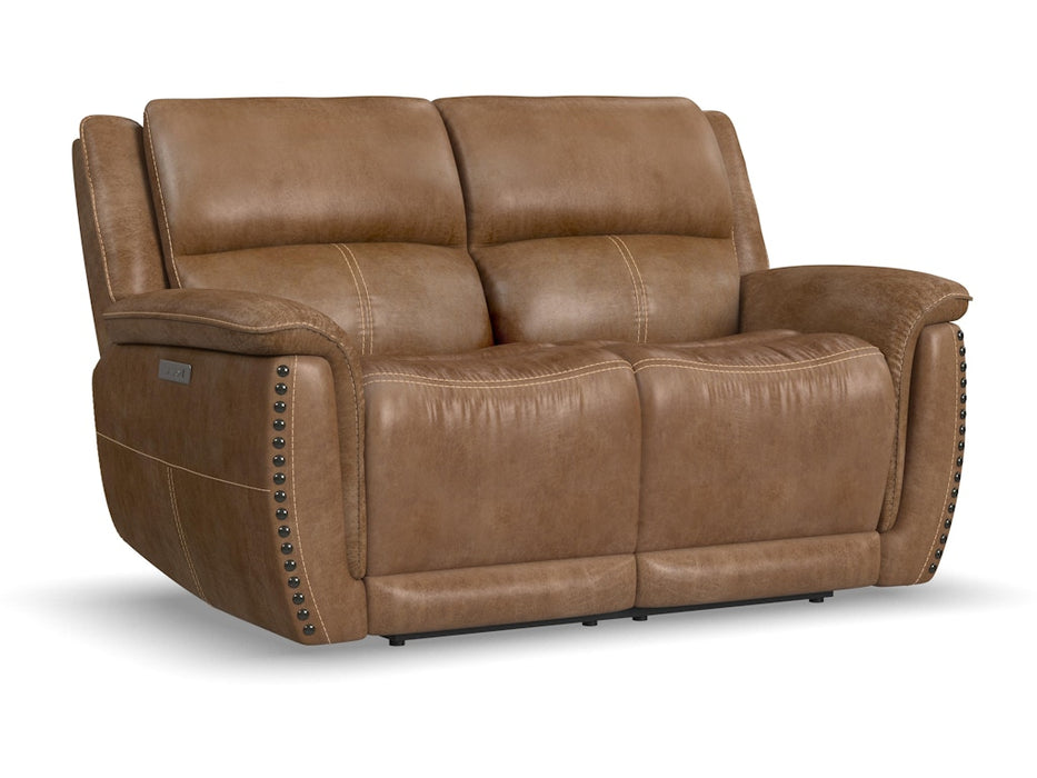 Beau Power Reclining Loveseat with Power Headrests