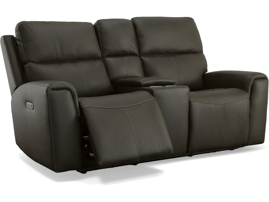 Jarvis Power Reclining Loveseat with Console and Power Headrests