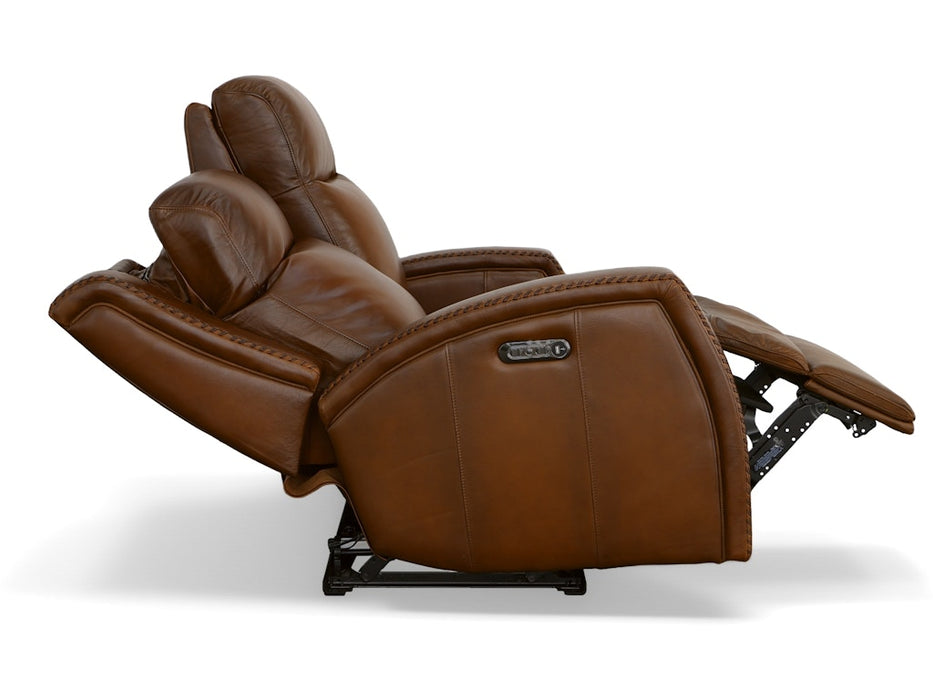 Mustang Power Reclining Loveseat with Power Headrests