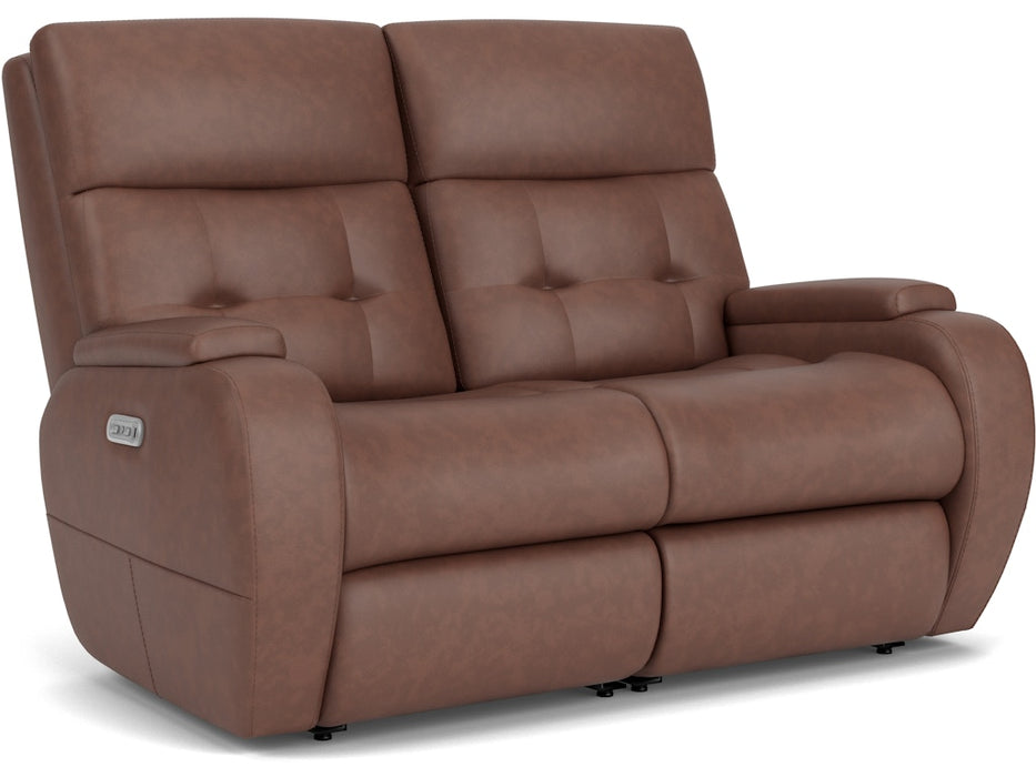 Strait Power Reclining Loveseat with Power Headrests