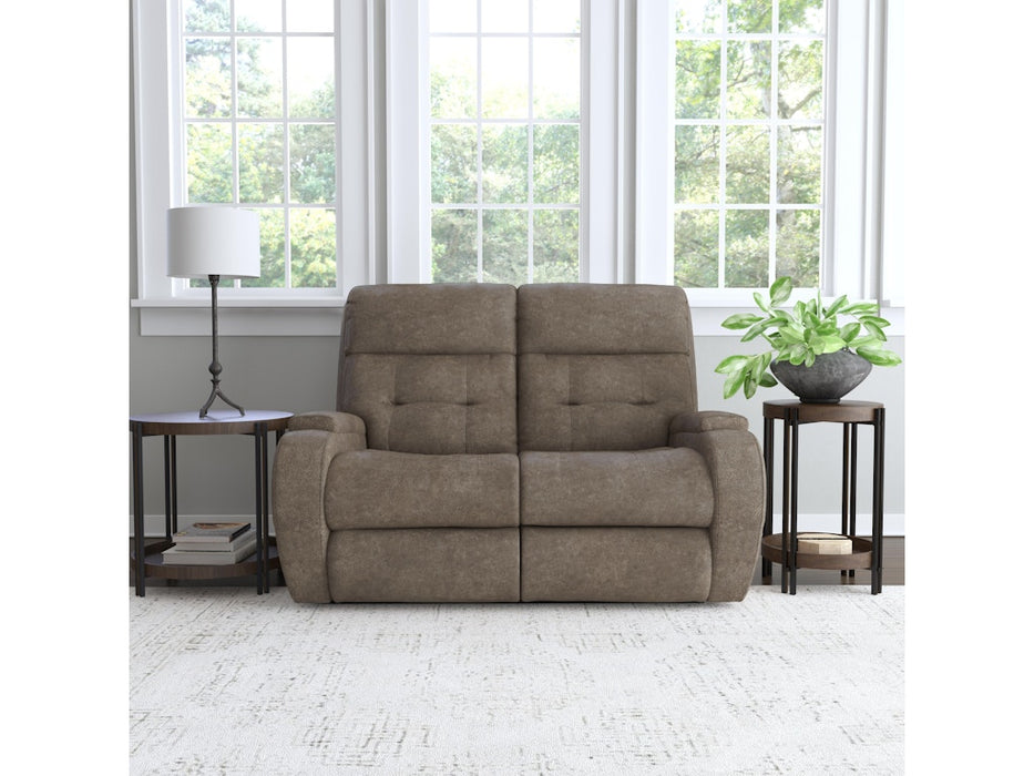 Strait Power Reclining Loveseat with Power Headrests