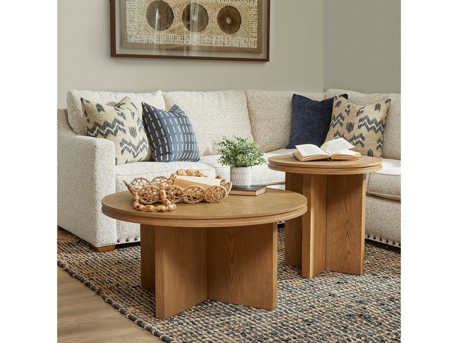 Waterfall Round End Table