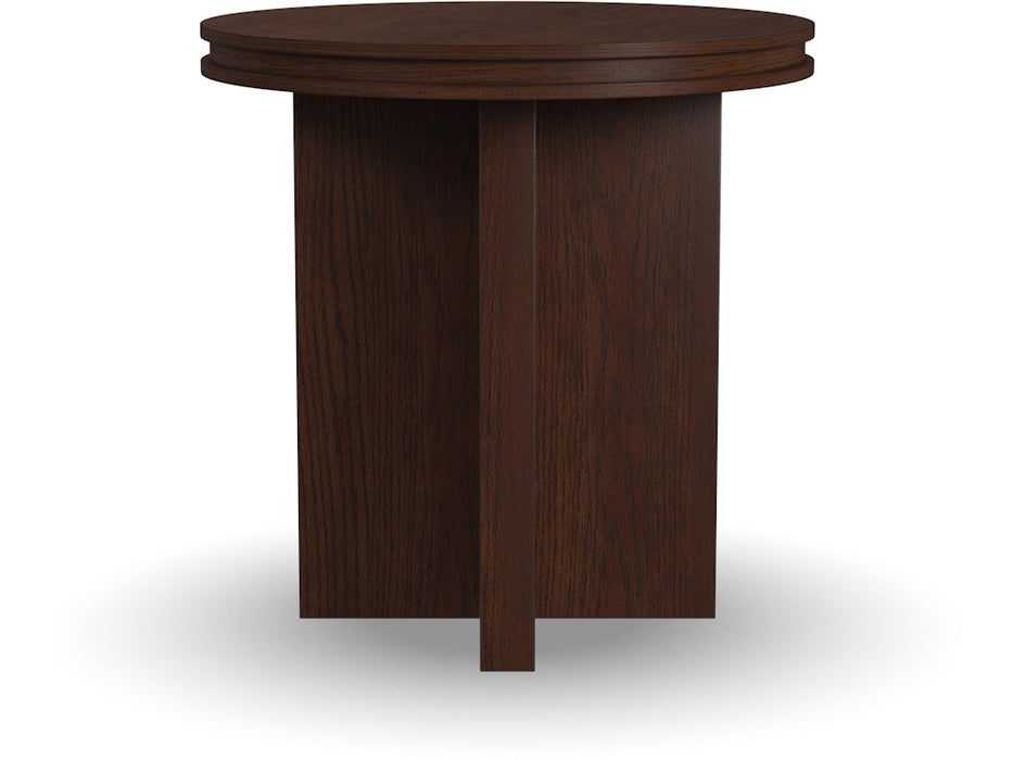 Waterfall Round End Table