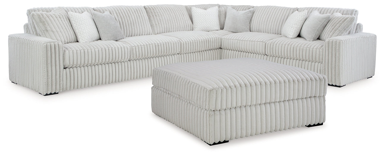 Stupendous 4-Piece Sectional with Ottoman