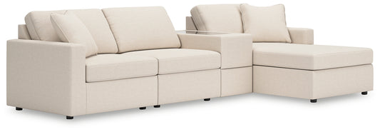 Modmax 4-Piece Sectional with Chaise and Storage Console