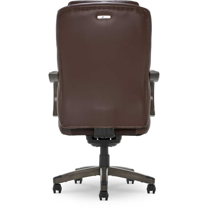 Delano Big & Tall Executive Office Chair, Chestnut Brown with Distressed Wood