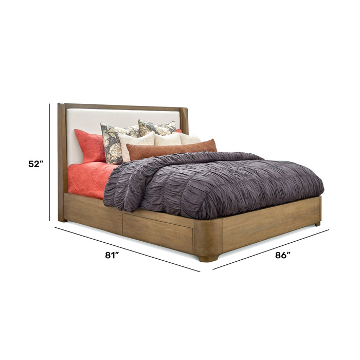 Normandy King Upholstered Storage Bed