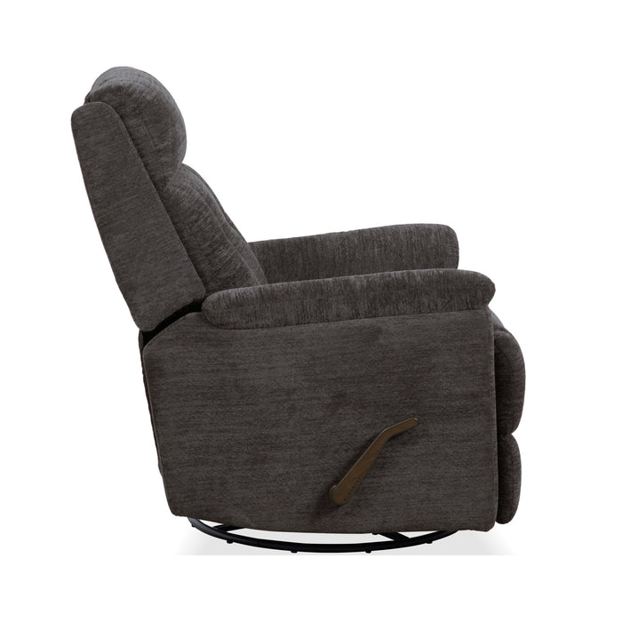 Sophisticated Steel Perfect Match Swivel Gliding Recliner