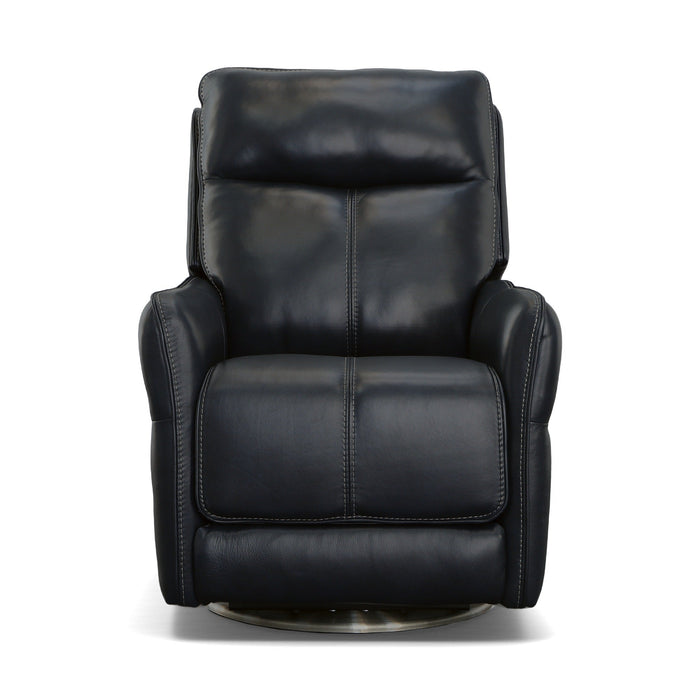 Spin Ocean Leather Power Swivel Recliner with Power Headrest