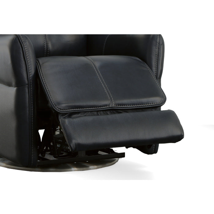 Spin Ocean Leather Power Swivel Recliner with Power Headrest