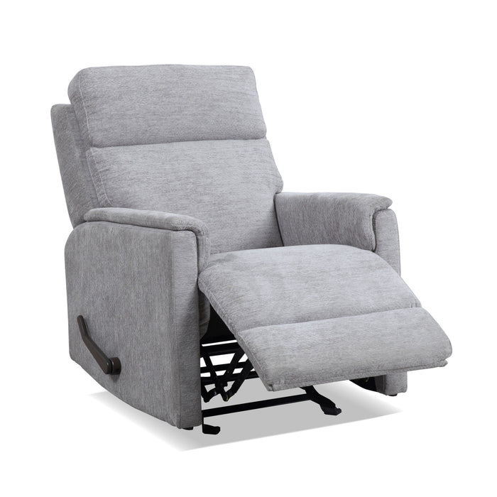 Compact Moon Gray Perfect Match Gliding Recliner