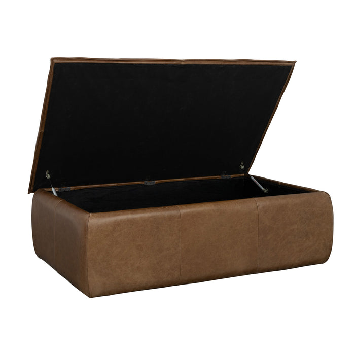 Crawford Chestnut Rectangular Storage Ottoman