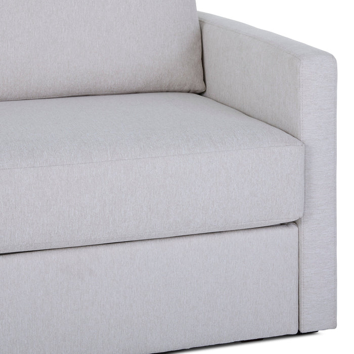 Flex Frost Sofa with Narrow Arm and Storage Ottoman