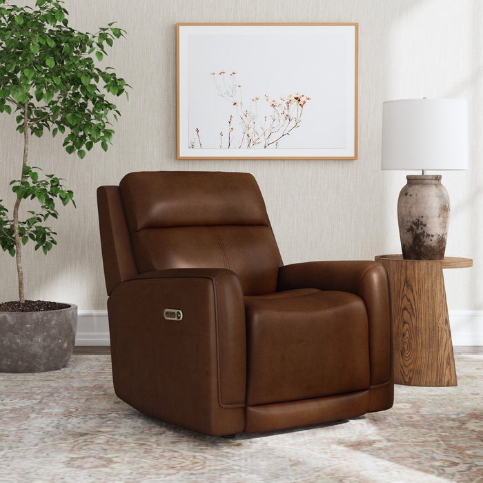 Alister Sedona Leather Power Gliding Recliner with Power Headrest and Lumbar