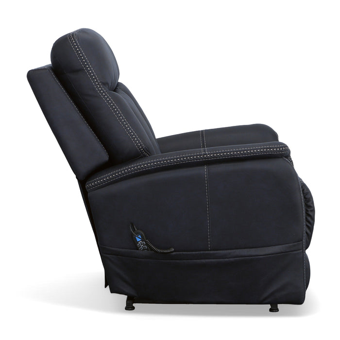 Atlas Ocean Fabric Power Lift Recliner with Power Headrest & Lumbar