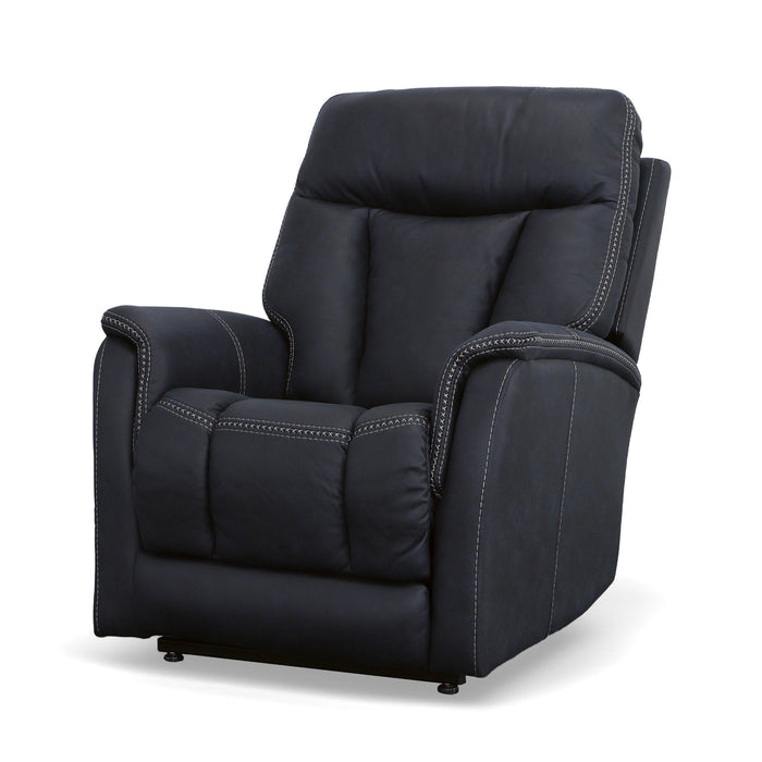 Atlas Ocean Fabric Power Lift Recliner with Power Headrest & Lumbar