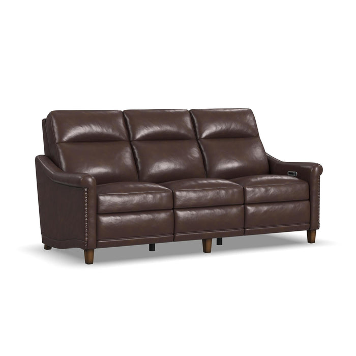 Elizabeth Brunette Leather Power Recliner with Power Headrest