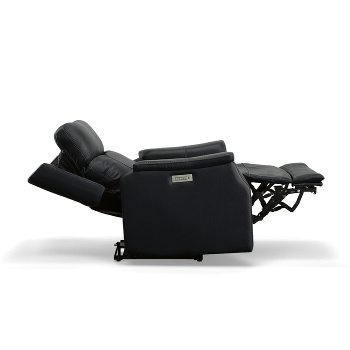 Easton Ocean Leather Power Recliner with Power Headrest & Lumbar