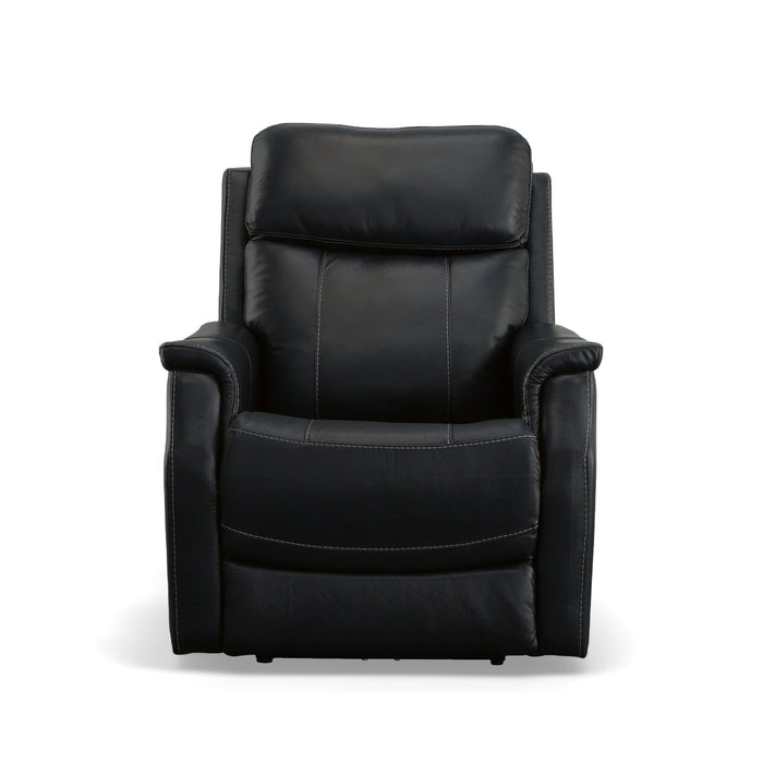 Easton Ocean Leather Power Recliner with Power Headrest & Lumbar