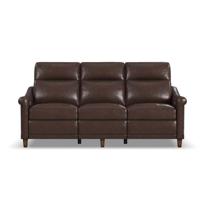 Elizabeth Brunette Leather Power Recliner with Power Headrest