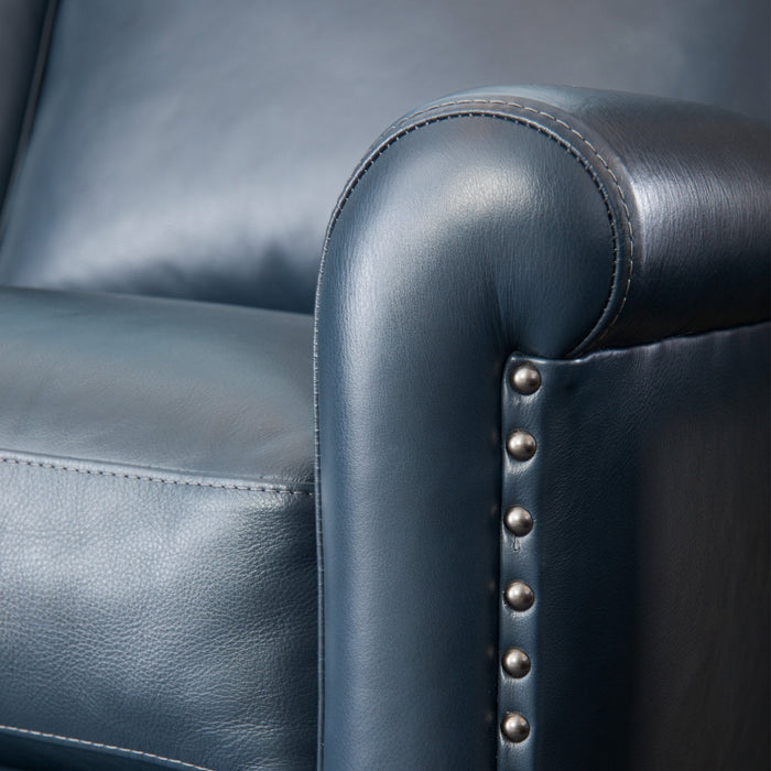 Elizabeth Sea Leather Power Recliner with Power Headrest