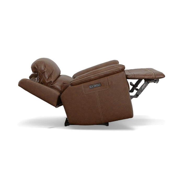 Jackson Whiskey Leather Power Recliner with Power Headrest