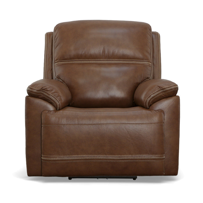 Jackson Whiskey Leather Power Recliner with Power Headrest