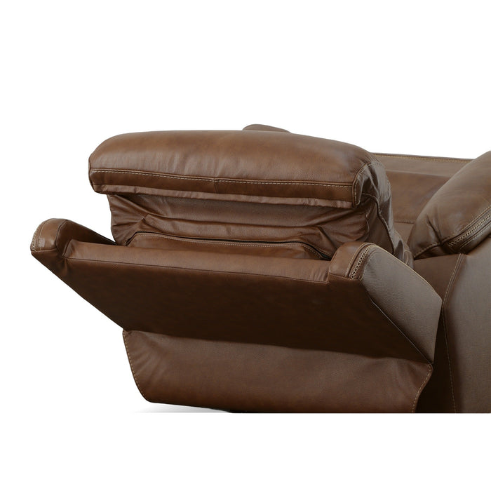 Jackson Whiskey Leather Power Recliner with Power Headrest