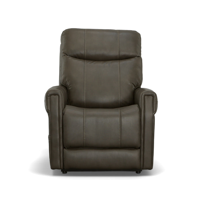 Jenkins Driftwood Fabric Power Lift Recliner with Right-Hand Control