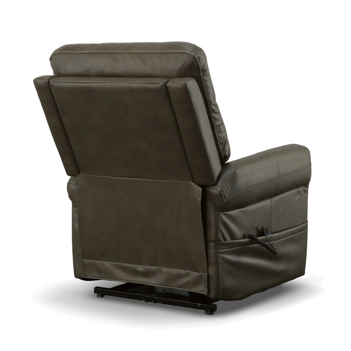 Jenkins Driftwood Fabric Power Lift Recliner with Right-Hand Control