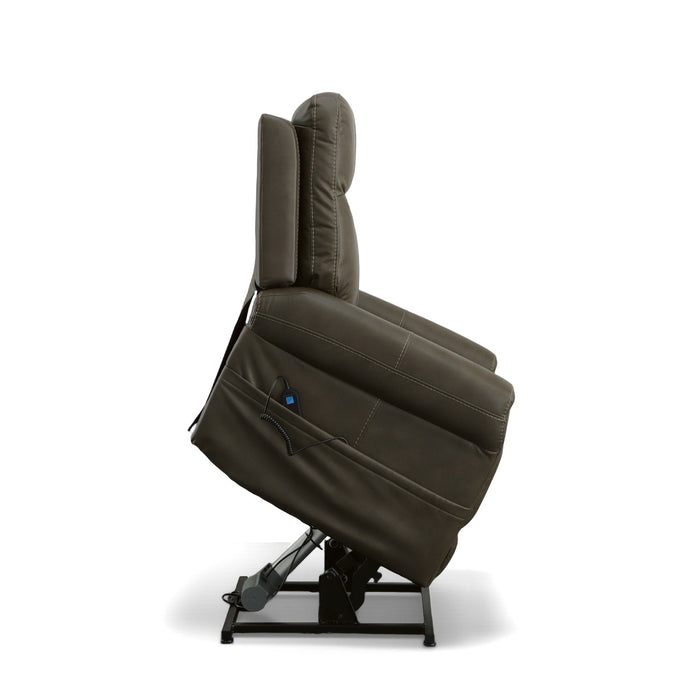 Jenkins Driftwood Fabric Power Lift Recliner with Right-Hand Control