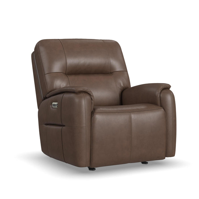 Wilson Café Leather Power Gliding Recliner with Power Headrest